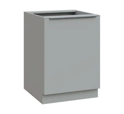 SIS - 6D spodní skříňka, 1-dveřová, pravá, 870x600x600, šedá